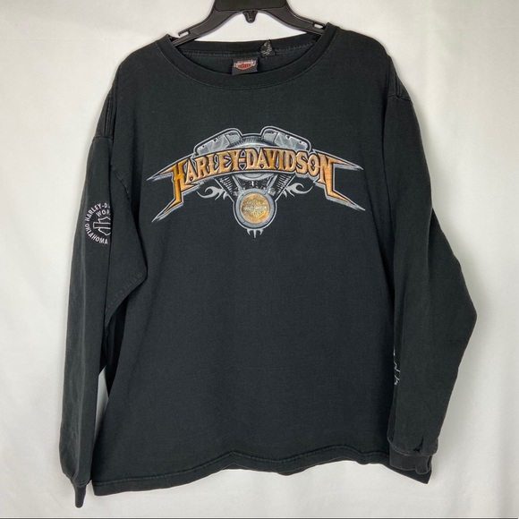 Harley-Davidson Tops - Harley-Davidson Long Sleeve Graphic Tee Oklahoma